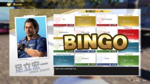 Like a Dragon Infinite Wealth bingo 2