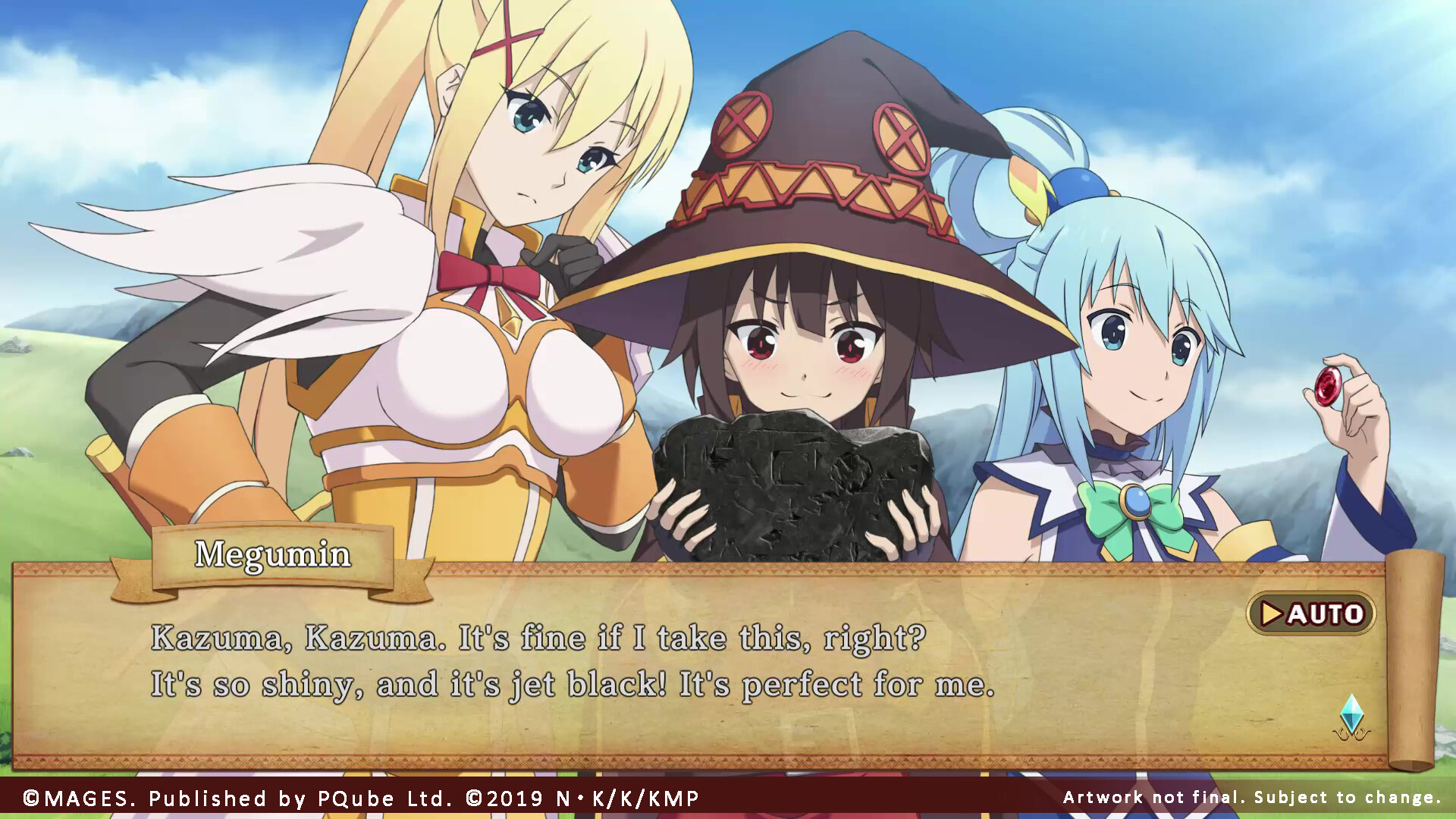 KONOSUBA arrive chez nous sous forme d'un nouveau Visual Novel